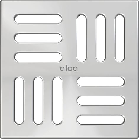 AlcaDrain Design Rost 102×102 mm Edelstahl AISI 316L für Schwimmbecken und Wellnesszonen (1/2)