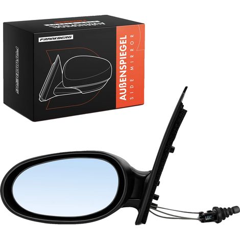 Espejo retrovisor exterior izquierdo, plástico resistente, 10 x 6 x 8 cm, compatible con Smart Cabrio City-Coupe Fortwo 450 (1998-2007), ángulo de visión ajustable, fácil instalación mediante tornillo (1/5)