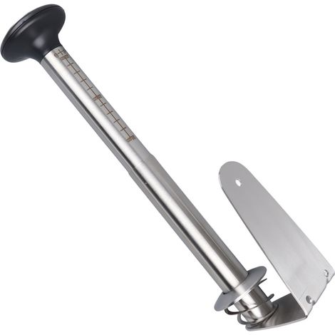 Porte-rouleau de papier essuie-tout extensible pour la cuisine, étagère de rangement sans perçage en acier inoxydable pour papier et film alimentaire. (1/5)
