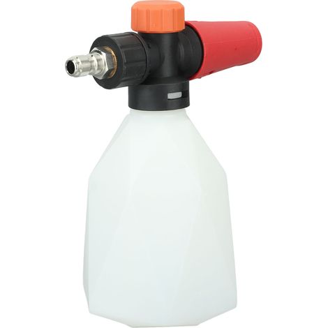 Pulvérisateur de mousse pour voiture 500 ml, pulvérisateur de mousse portable haute pression avec raccord rapide 1/4 pouce pour le lavage de voiture et de jardin, forme losange (1/5)