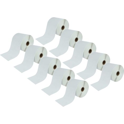 vhbw 10x Thermal Label Roll 101.5mm x 152mm (500 Label) compatible with Zebra 105SL, 105SE, 220Xi4 Label Maker - Self-Adhesive