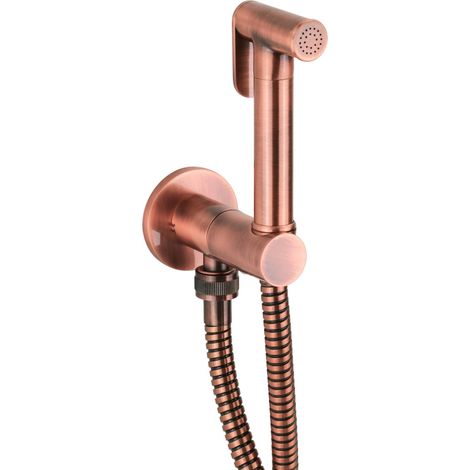 Idroscopino spray per pulizia WC in ottone colore rame Pollini Acqua Desing D79174123RA Rame (1/5)