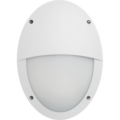 Aplique de pared TEIA Ver. Hood E27 23 W IP66 Blanco (1/2)