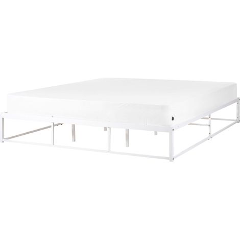 Bett mit Lattenrost Metall VIRY 180 x 200 cm Weiß (1/5)