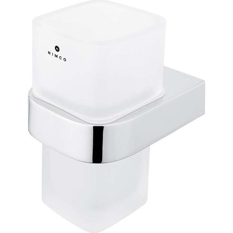 Nimco Nikau - Porte brosses à dents et dentifrice, verre/chrome NK 30058H-26 (1/3)