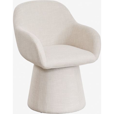 Silla de comedor giratoria con reposabrazos tapizada Erica SKLUM             