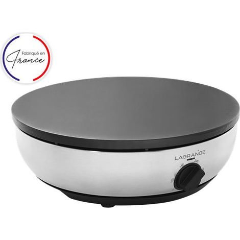 Crepera de hierro fundido de 40 cm, 3000 W, acero inoxidable - 209003 - Lagrange - (1/5)