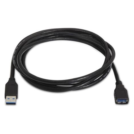 Nanokabel - USB 3.0 Verlängerungskabel 1m a/m-a/h Anschluss - Farbe schwarz