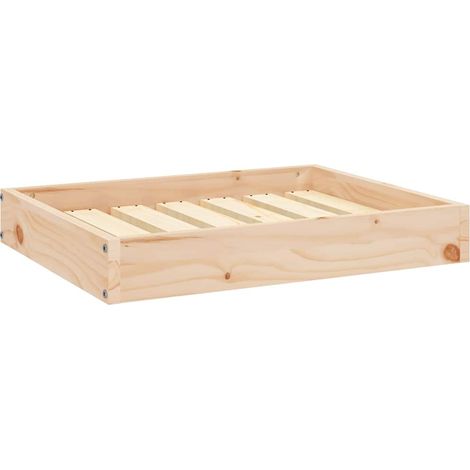 vidaXL Cama para perros madera maciza de pino 61,5x49x9 cm (1/2)