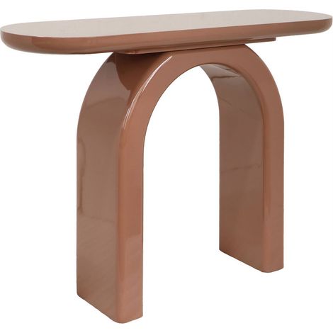 Console design mocha mousse aux lignes arquées - mocha mousse (1/5)