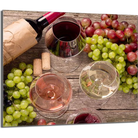 protège-plaque de cuisson en verre 60x52 Vin (1/5)
