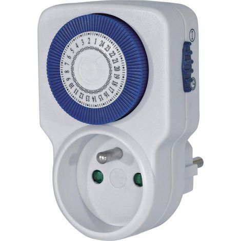 1 - Minuterie Mécanique - Prise Programmable - 96 Cycles Quotidiens - Réglage 15 Minutes - Pour Appareils Électriques - Intérieur - Blanc - 230V (1/3)