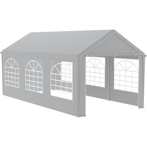 Gartenzelt 3x6m mit 4 Seitenwänden, wasserdicht, stabil, Sonnenschutz (1/5)