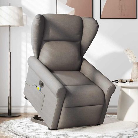 Maison Exclusive - Elektrischer Massagesessel mit Aufstehhilfe Ta