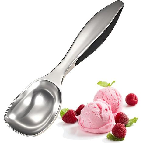 Paletta per gelato, paletta per gelato in lega di zinco di alta qualità, adatta per servire biscotti, gelato e gelato alla frutta.
