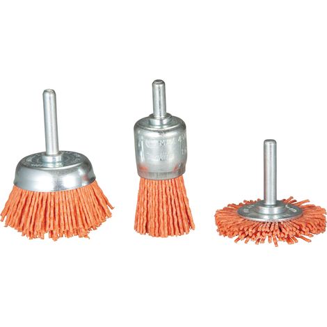 Makita Nylonbürsten-Set grob 3-tlg. D-70742, Topfbürste, Rundbürste, Pinselbürste, C80, Rundschaft (1/3)
