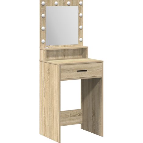 Coiffeuse,Table de maquillage Chêne sonoma 50 x 41 x 135 cm Bois d'ingénierie CFW861006 (1/5)