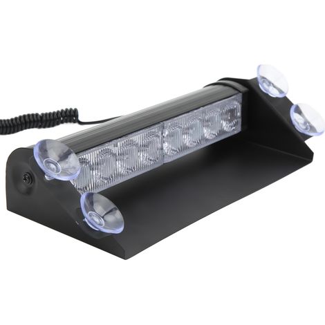 Feu clignotant à LED pour pare-brise, feu de détresse pour véhicules, alternant rouge et bleu (1/5)