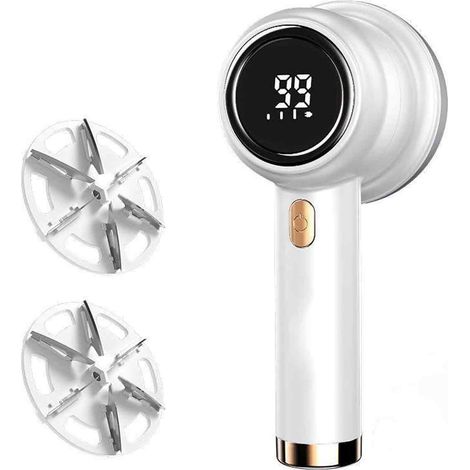 Rasoir Anti Bouloche - Écran LCD - 3 Niveaux Puissance Réglable - Pour Vêtements - 1 Pièce