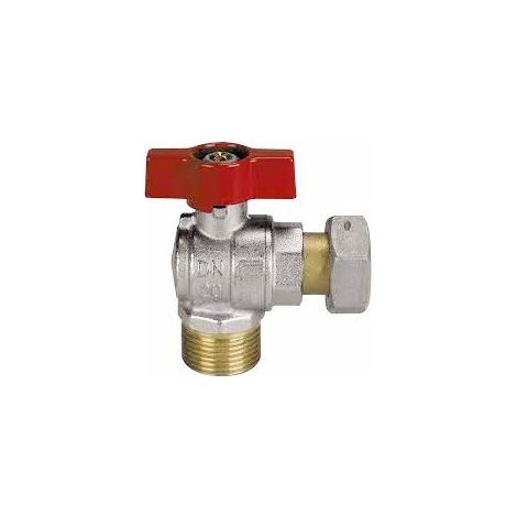 Valvola a sfera ASTER ACS CONTATORE SQUADRA maschio con girello 3/4" x 3/4" 2168R405