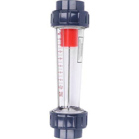 Wasserdurchflussmesser, Flüssigkeitsdurchflussmesser 1,6–16 m³/h, Kunststoffrohr mit ABS-Schwimmer zur Messung (1/5)