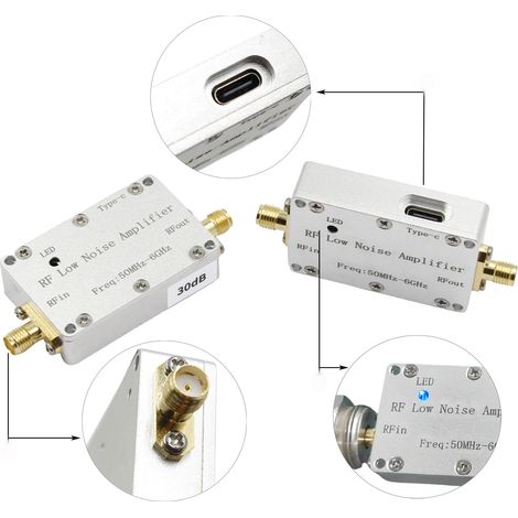 Module récepteur à faible bruit de 30 dB, module RF 50 MHz-6 GHz couvrant les bandes P, VHF, UHF, S, L et C. (1/5)