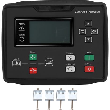 Panneau de commande pour groupe électrogène diesel avec écran LCD, lecture facile, étanche IP65, alimentation 8 à 35 V (1/5)