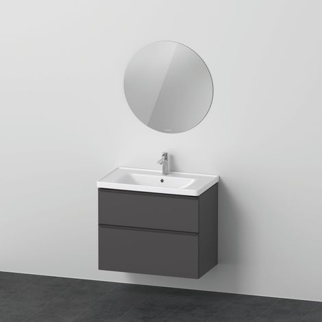 Juego de muebles D-Neo, lavabo con mueble de pared y espejo LED (1/2)