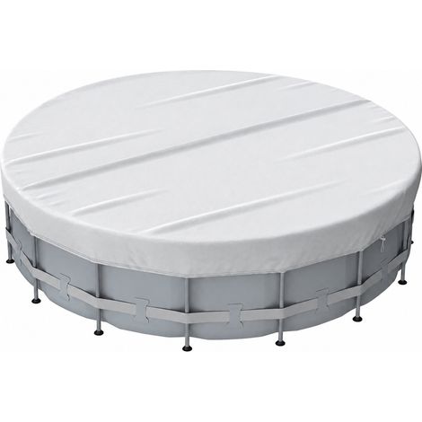 Bâche Piscine Ronde Argent 8FT 26020cm 1 paquet d'accessoires 0,77 kg 25 × 35 × 5 cm 770 g – Livraison gratuite (1/2)