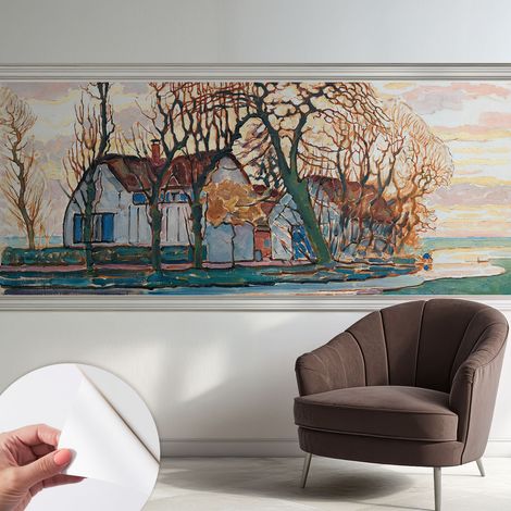 Fotomurale adesivo - Carta da parati adesiva - per la cucina camera da letto per la soggiorno - Paesaggio idilliaco 250x104 cm (1/5)