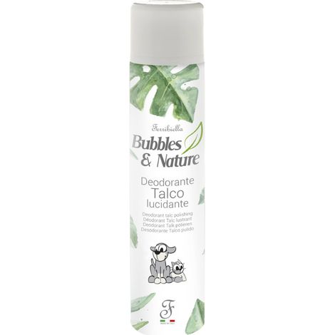300 ml: Deodorante al talco lucidante per cani e gatti