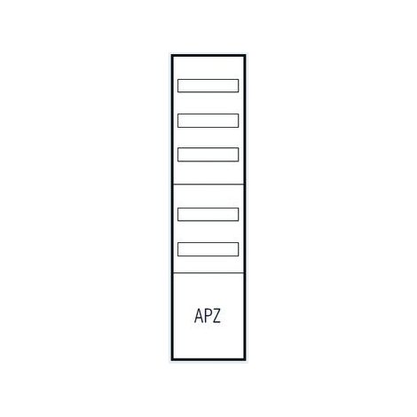 CHAMP DE PUBLIPOSTAGE 12TE 5 X DIN 250 X 1050 X 140 MM AVEC N DE BORNES PE DE ABN VA17