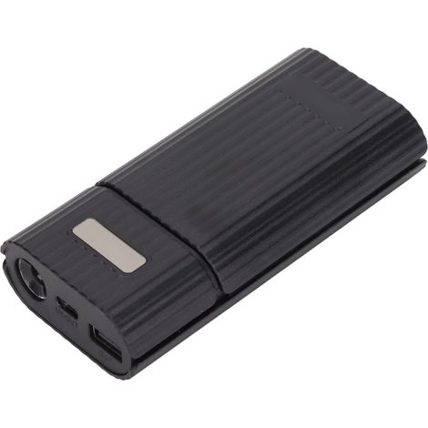 Power Bank 2-en-1 Portable avec Boîtier 21700, Charge Rapide Type-C et Chargeur de Batterie (Noir) (1/5)