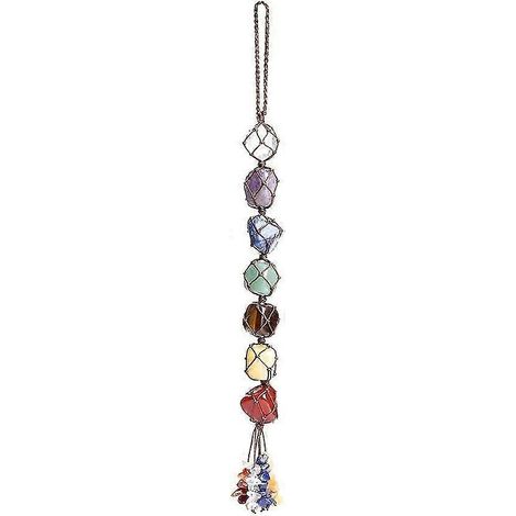 Ornements suspendus en cristal faits main pour fenêtre de voiture, décoration Feng Shui des 7 chakras, yoga (1/5)