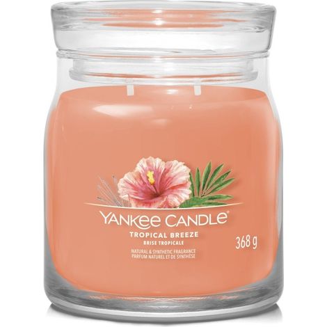 Tropical Breeze – Yankee Candle Signature – Mittelgroße Kerze mit zwei Dochten (1/4)