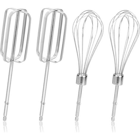 4 batteurs de rechange pour mixeur, 2 styles, acier inoxydable, compatibles Hamilton Beach 62682RZ 62692 62695V 64699 (1/5)