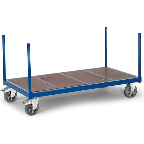 Rollcart Schwerer Rungenwagen mit Holzboden 2000x800mm