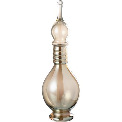 Vase Bouchon Fiole en Verre "Jo" 40cm Beige (1/4)