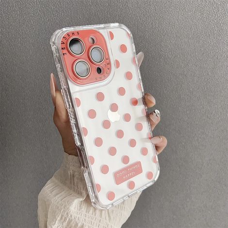 Coque de téléphone transparente en TPU antichoc pour iPhone 15 Pro Max (orange), ultra-fine et résistante aux chocs.