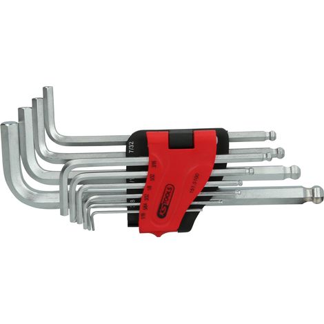 KS Tools Kugelkopf-Innensechskant-Winkelstiftschlüssel-Satz, lang, 10-tlg - 151.5100 (1/3)