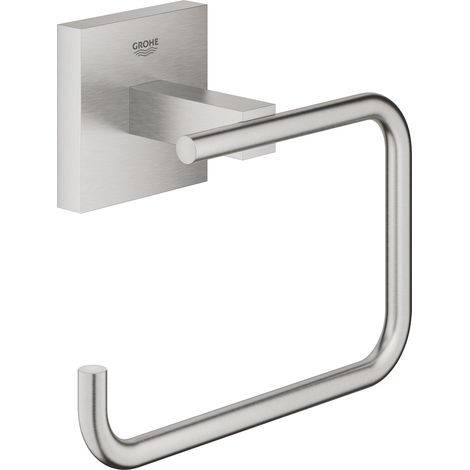 GROHE QuickFix - Start Cube - Portarotolo da parete - Finitura Supersteel 40978DC0 (a vite o a colla) (1/3)