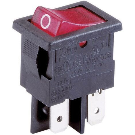 Arcolectric (Bulgin Ltd.) H8553VB NAH Interrupteur à bascule H8553VB NAH 230 V/AC 10 A 2 x Off/On à (1/5)