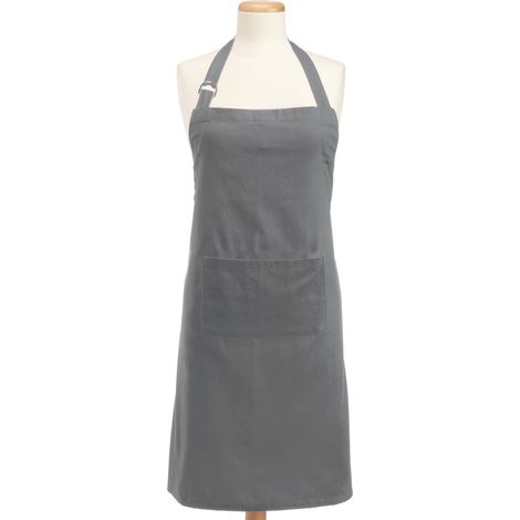 Tablier De Cuisine En Coton - 28 X 32 Pouces - Poche Centrale - Pour Cuisiner Bricoler Jardiner - 1 Pièce (1/4)