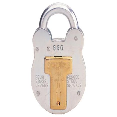 660KA Old English Padlock with Steel Case 64m