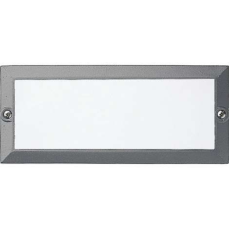 Empotrable pared GAMMA IP54 LED SMD AC 9W 1170lm CRI80 3000K Gris