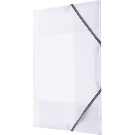 Cartella A4 in PP con angoli elasticizzati, trasparente