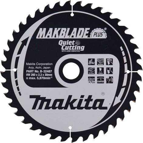 Makita  MAKBLADE  Hoja  de  sierra  260x30x40Z  -  B-32487