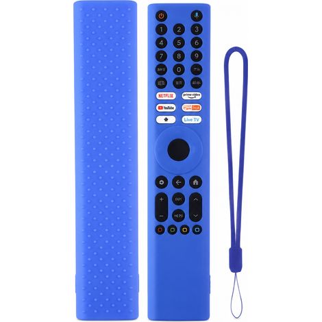 Housse en Silicone Bleue pour Télécommande TV Compatible Xiaomi XMRM-P3, Protection Antipoussière et Antichoc (1/5)