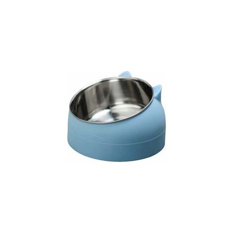 Katzennapf aus Edelstahl – 15°-Winkeldesign – Rutschfester Boden – 200 ml – Spülmaschinenfest