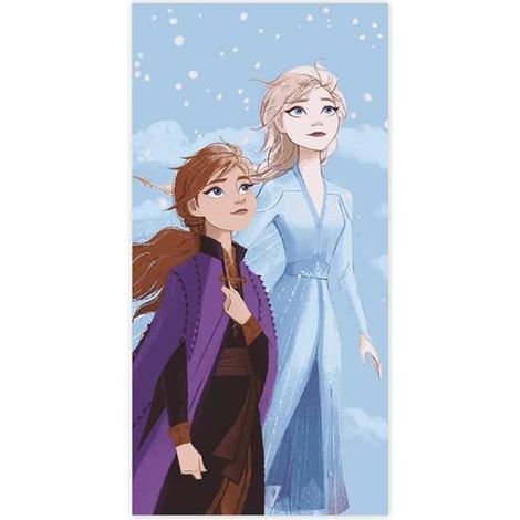 Telo da Mare Frozen Believe Cotone 70 x 140 cm (1/2)